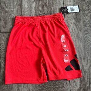Adidas boys Red Athletic Shorts